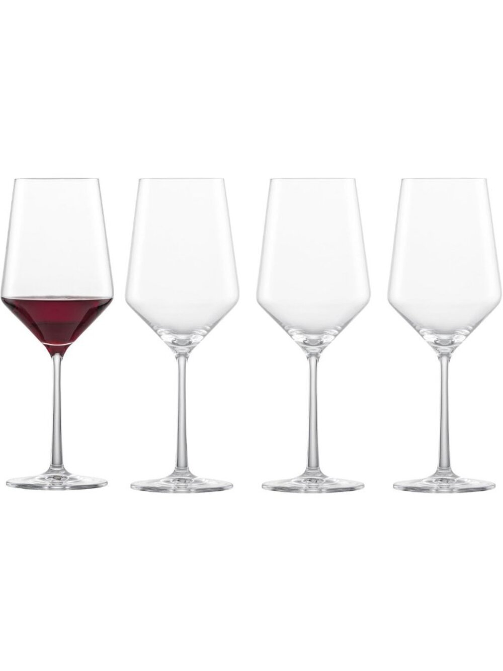 Elegant Red Wine Glasses Set of 4 - Dishwasher-Safe Tritan Crystal, 19 oz